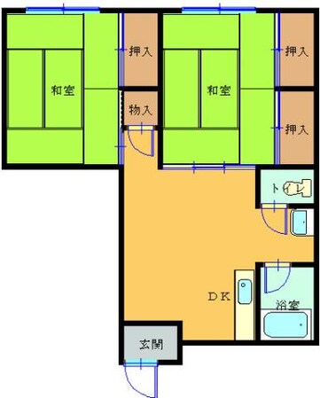 ロマーノ大牟田の物件間取画像